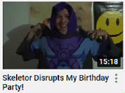 "Skeletor Disrupts My Birthday Party!"